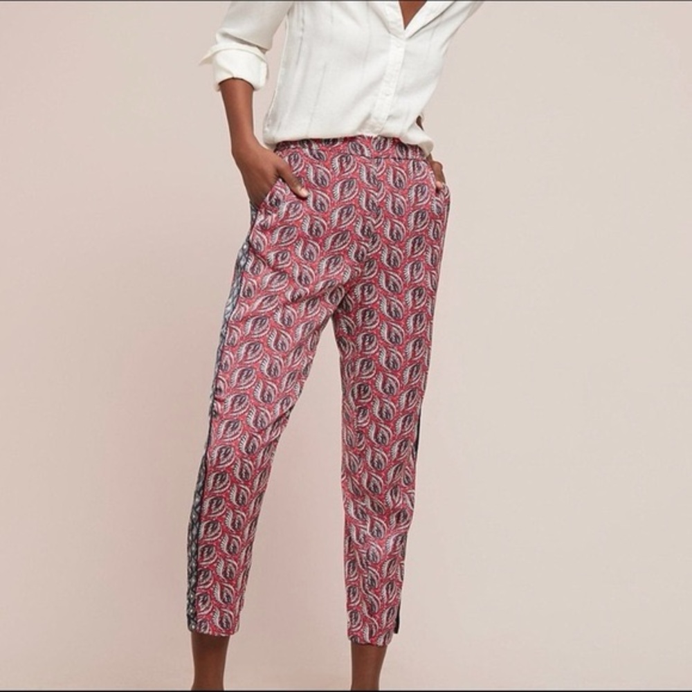 Anthropologie Ett:twa Tabitha Printed Trousers Boho Festival Chic Small